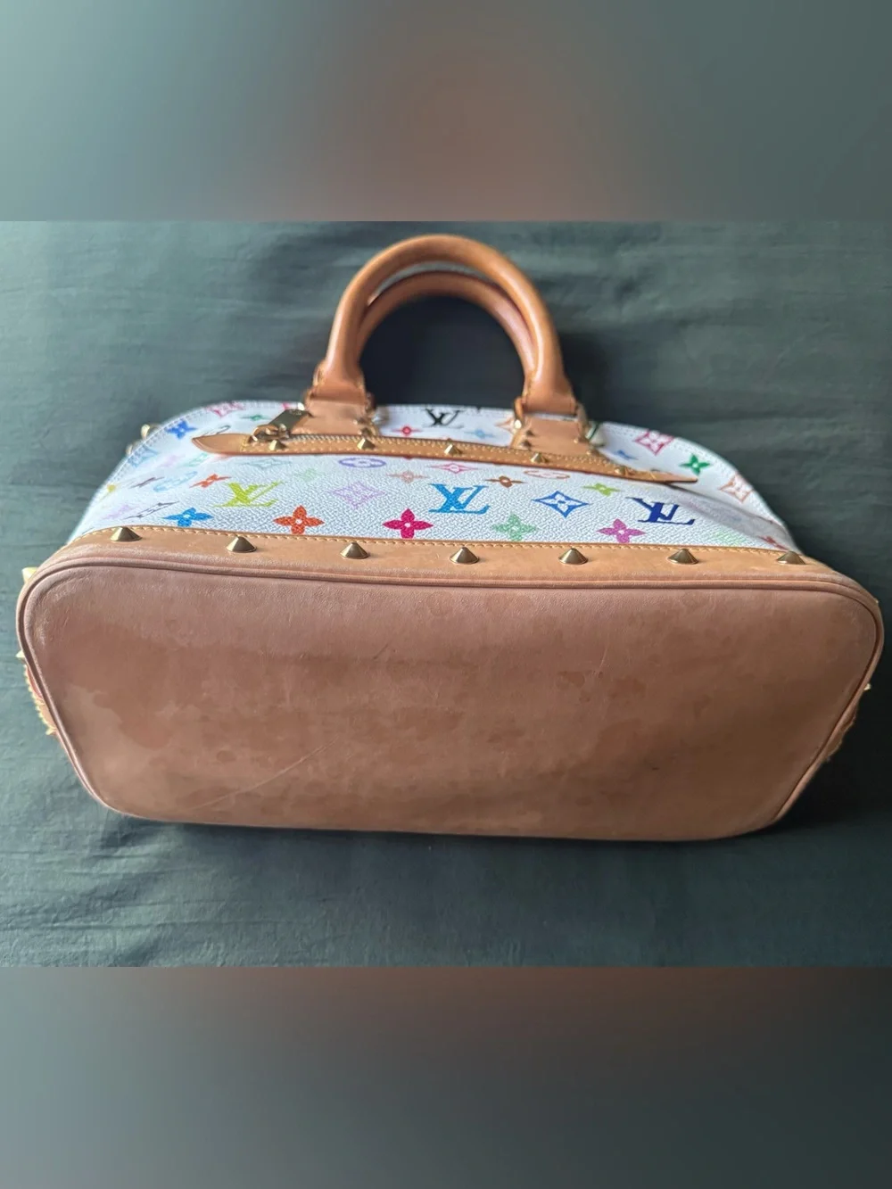 Authentic Louis Vuitton - Takashi Murakami - Multicolor Monogram Alma Handbag